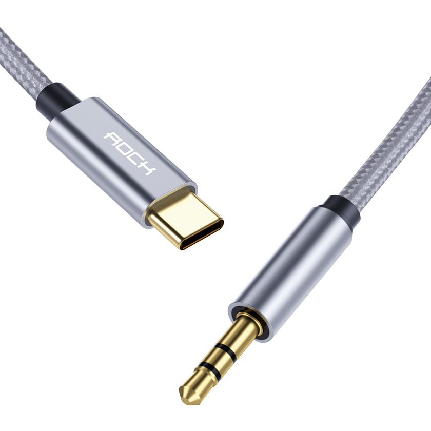 ROCK CA09 Type C to 3.5mm AUX Audio Cable 100cm