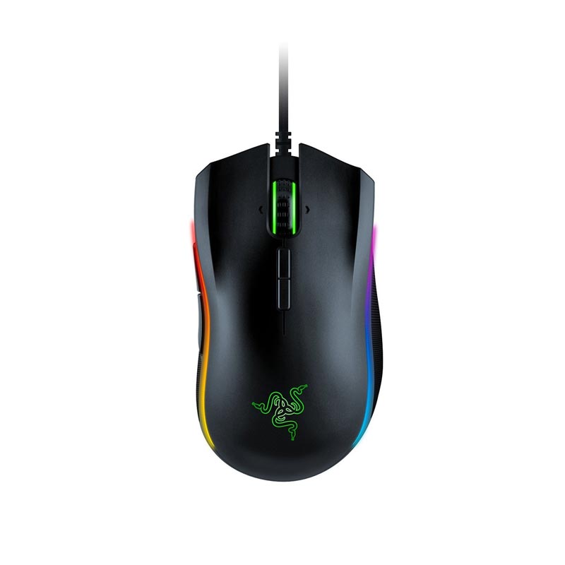 Razer Mamba Elite Wired Gaming Mouse: 16,000 DPI Optical Sensor - Chroma RGB Lighting - 9 Programmable Buttons - Mechanical Switches