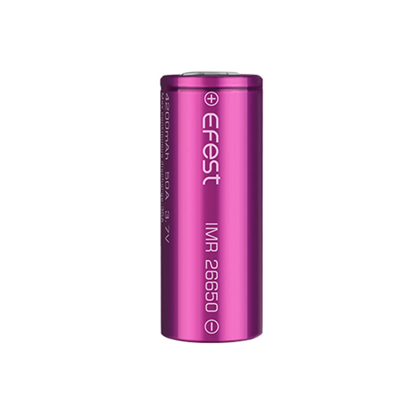 Efest IMR 26650 4200mAh 50A Flat Top Li-ion Rechargeable Battery